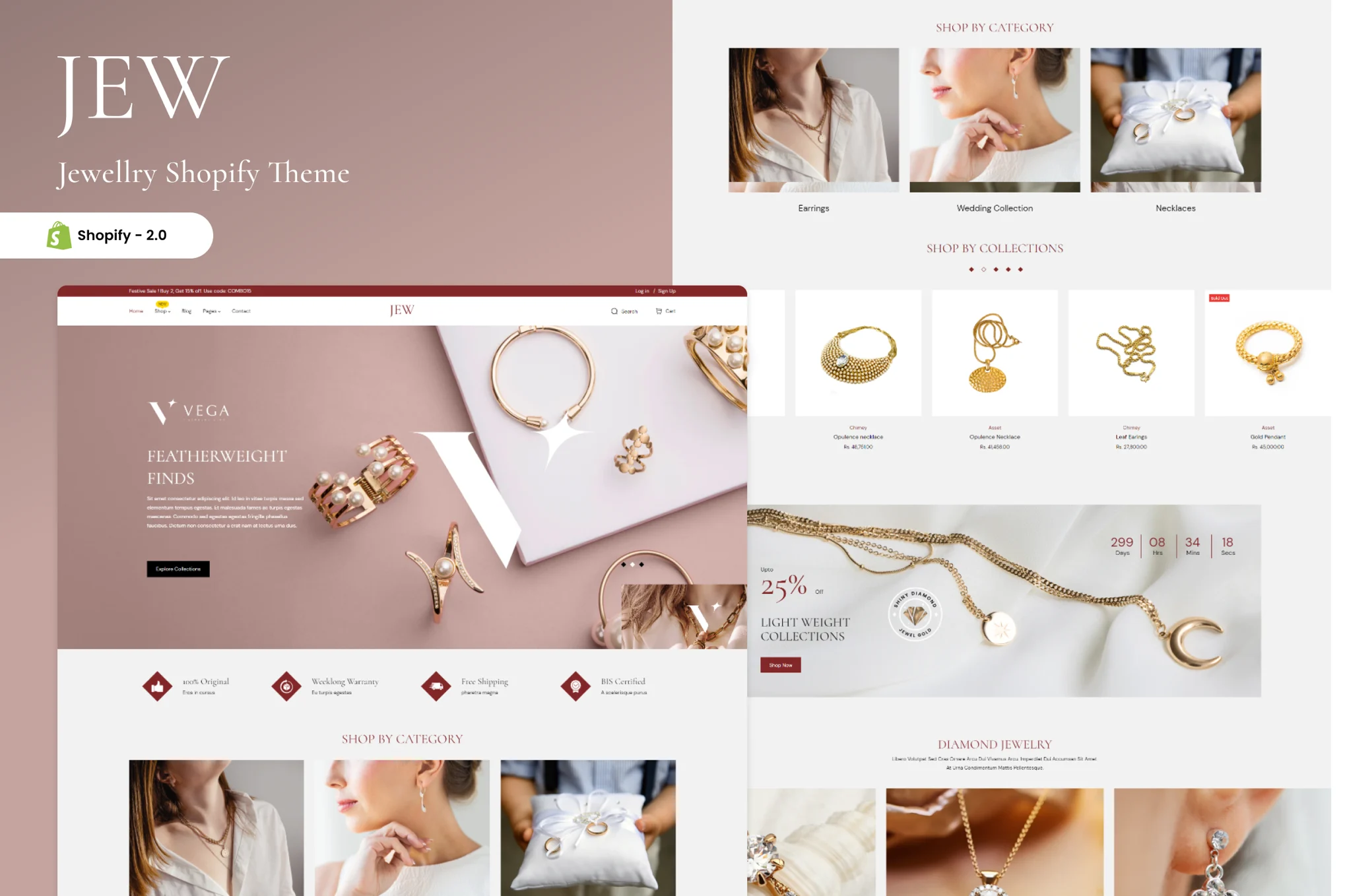 Jew - Modern Jewelry Store Shopify Theme - Image 1